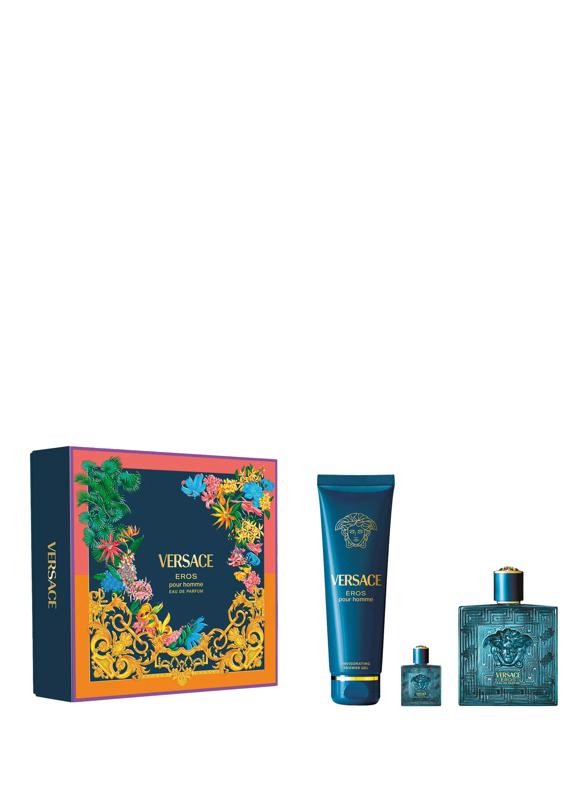 Versace Eros Eau de Parfum gift set 100ml - British product