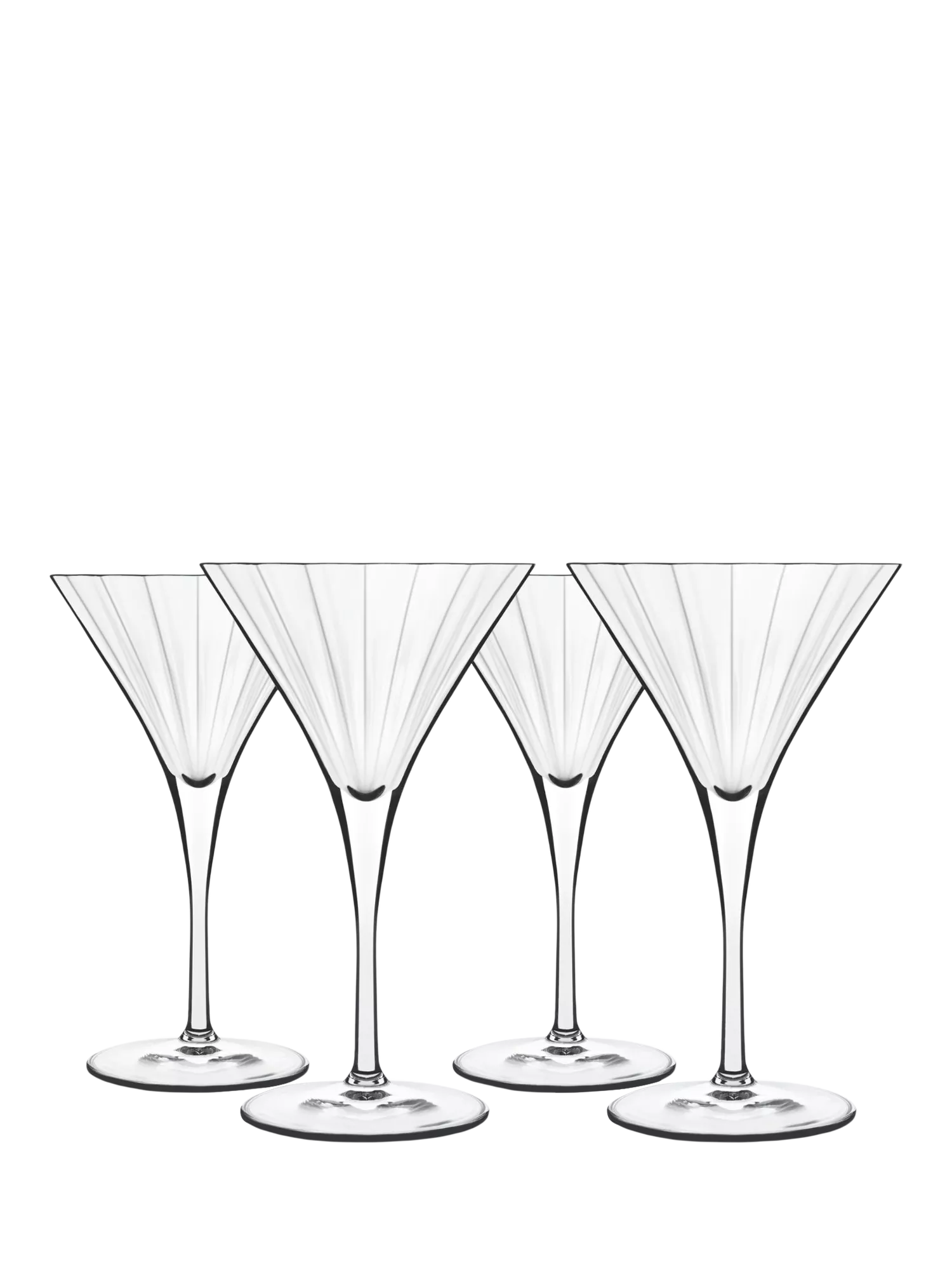 Luigi Bormioli Bach martini glass set of 4 260ml, UK version