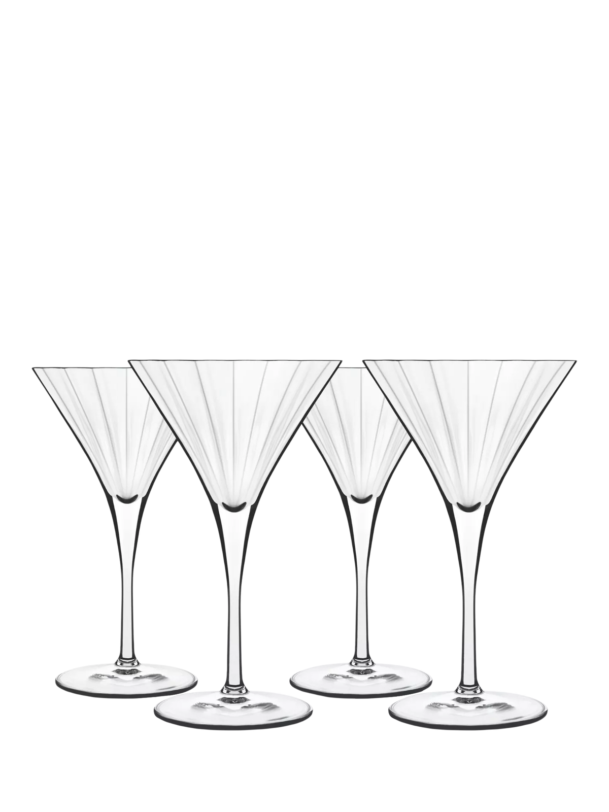 Luigi Bormioli Bach martini glass set of 4 260ml, UK version