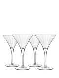 Luigi Bormioli Bach martini glass set of 4 260ml, UK version