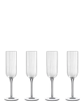Luigi Bormioli Bach champagne flute set of 4 210ml - British product