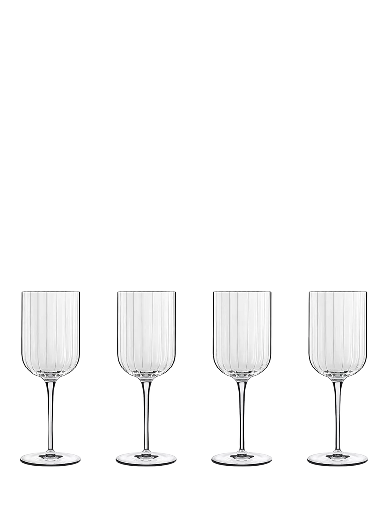 Luigi Bormioli Bach white wine glass set 4 280ml, UK version