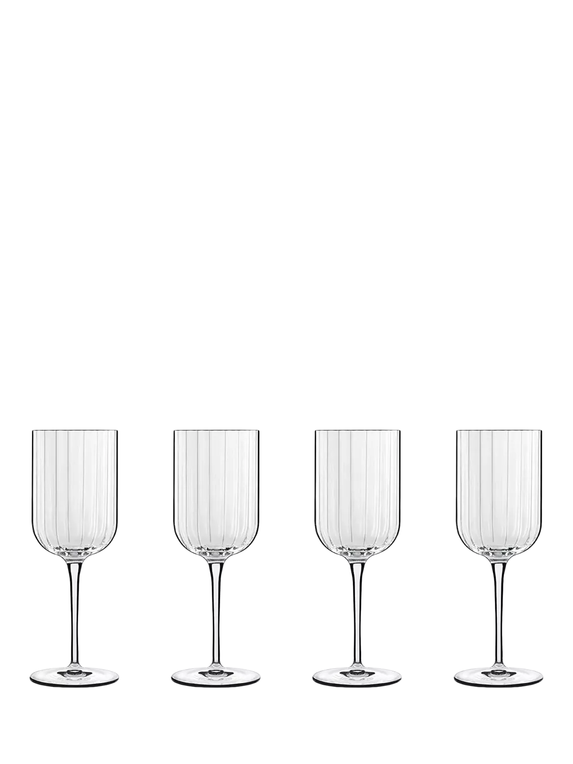 Luigi Bormioli Bach white wine glass set 4 280ml, UK version