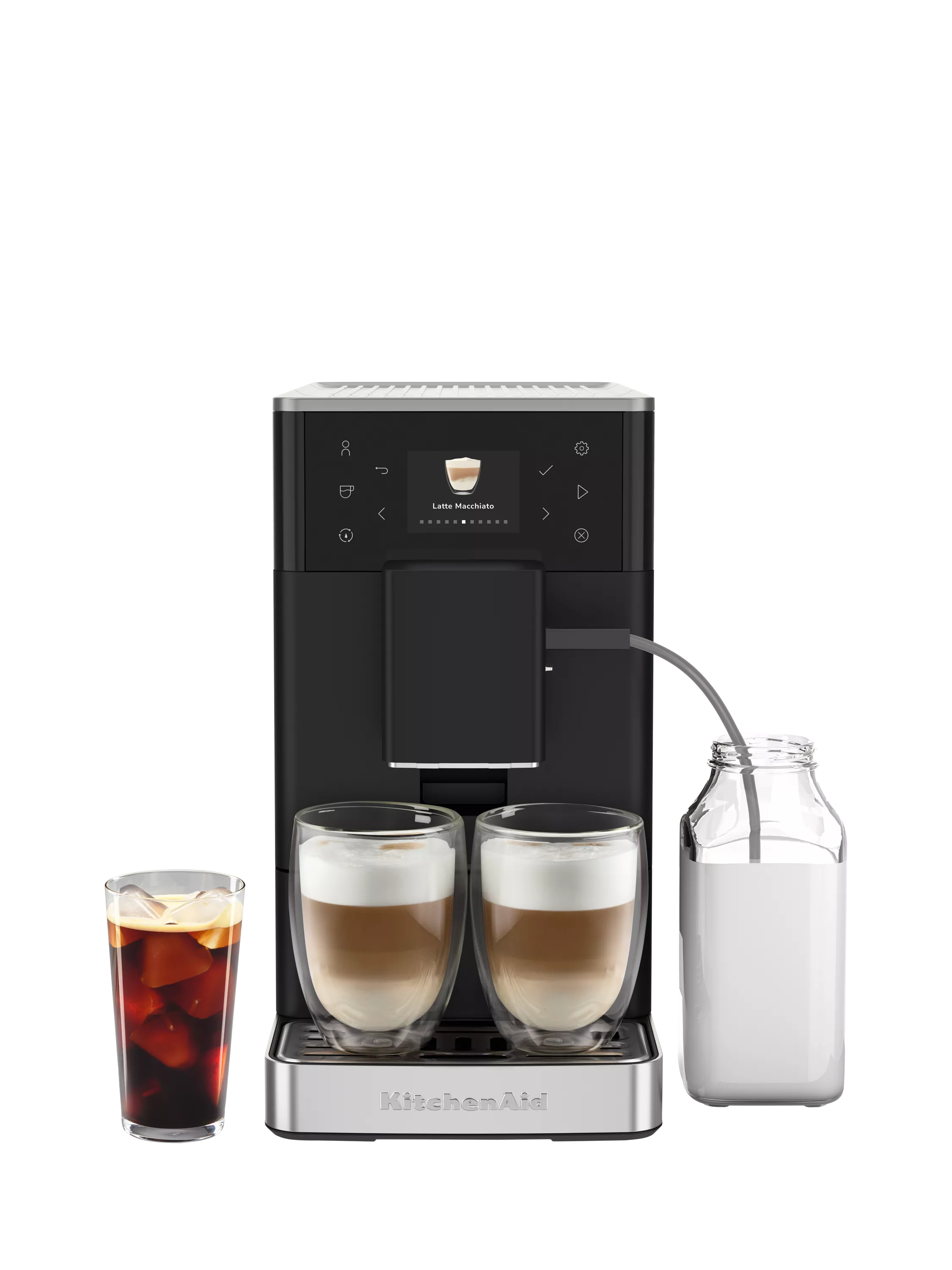 KitchenAid cold espresso automatic bean to cup coffee machine matte black, UK version