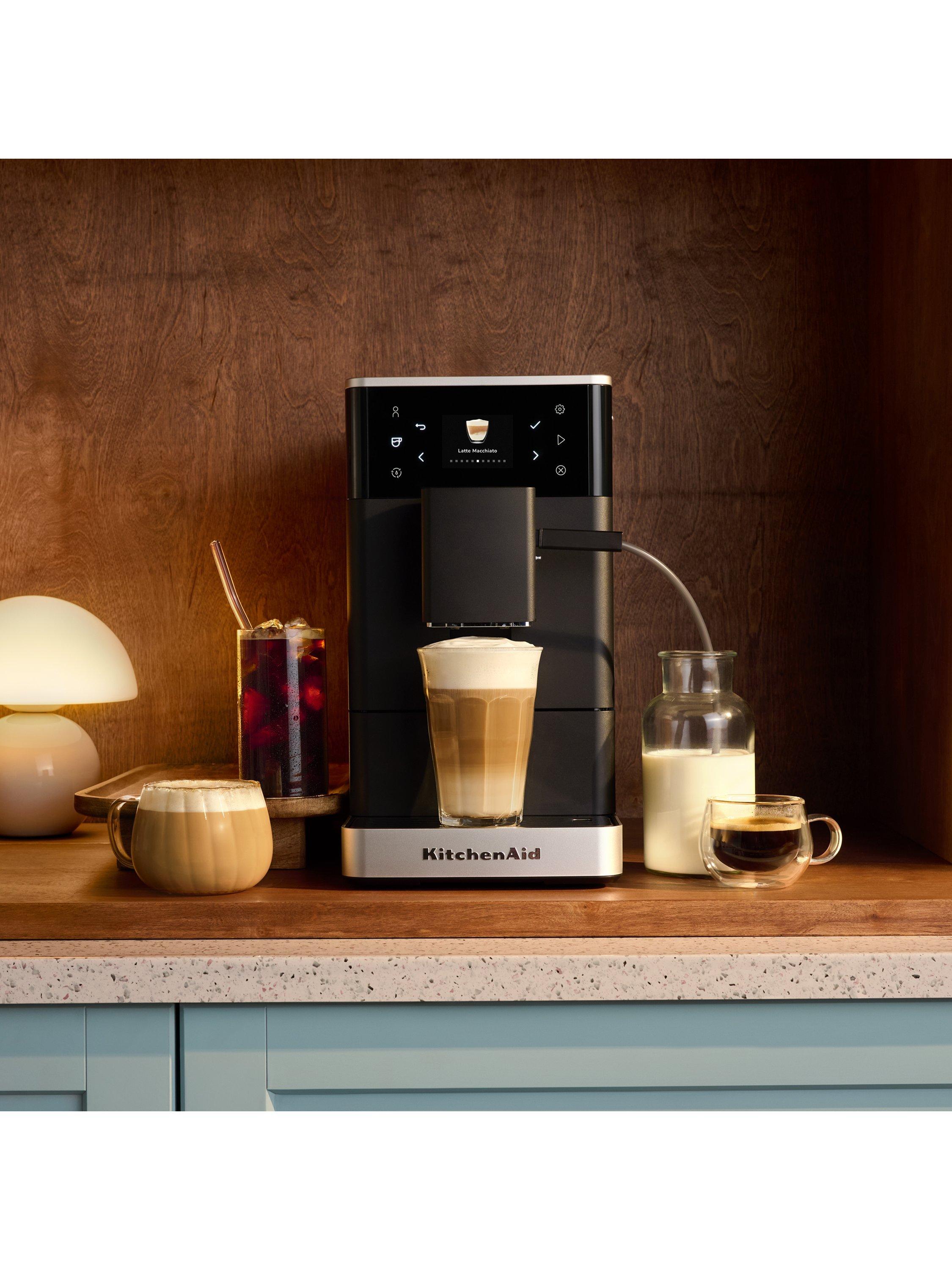 KitchenAid cold espresso automatic bean to cup coffee machine matte black, UK version