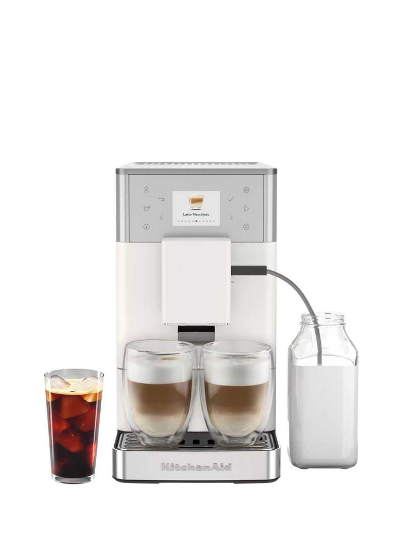 KitchenAid cold espresso bean to cup coffee machine porcelain white (British brand)