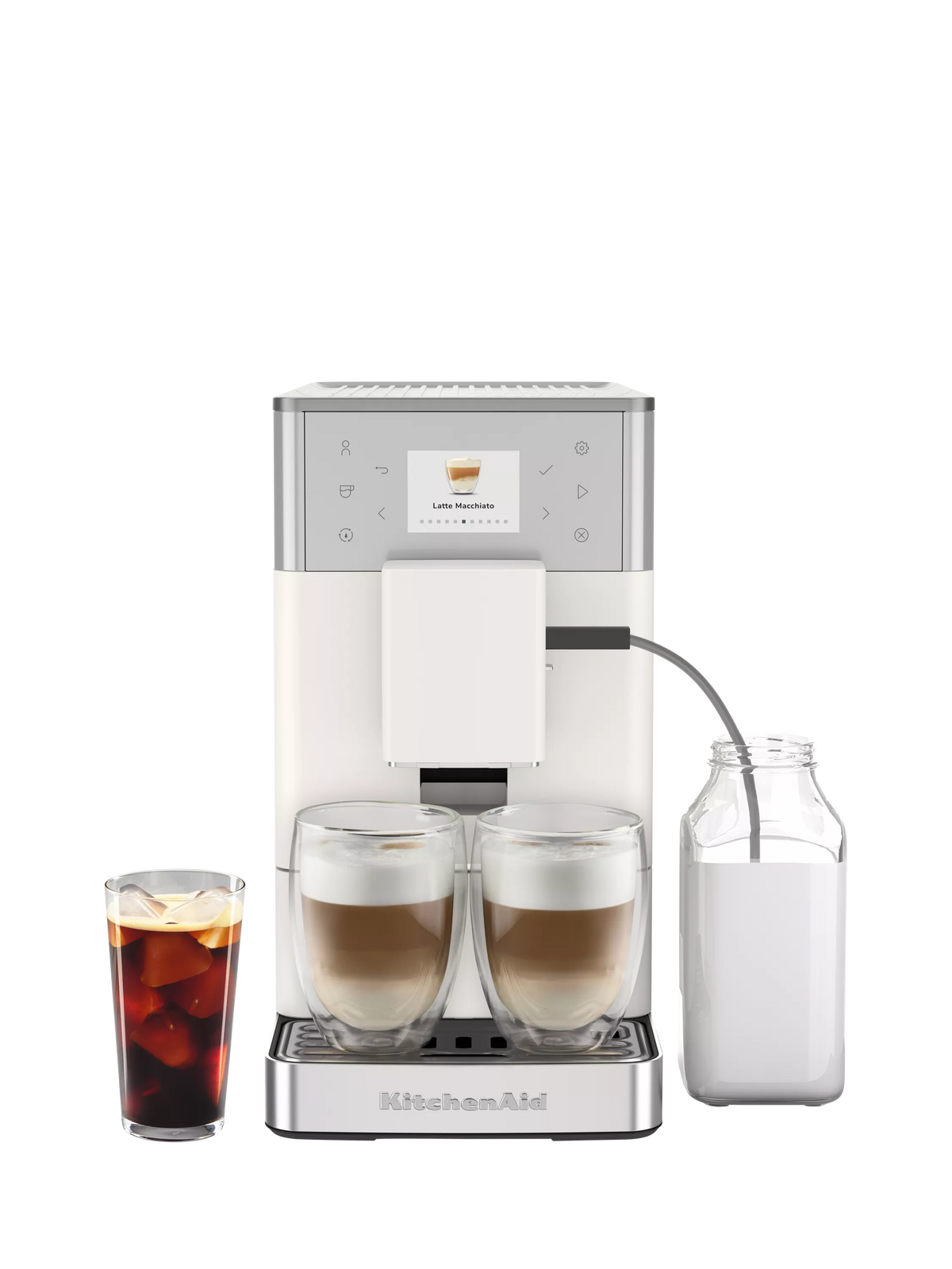 KitchenAid cold espresso bean to cup coffee machine porcelain white (British brand)