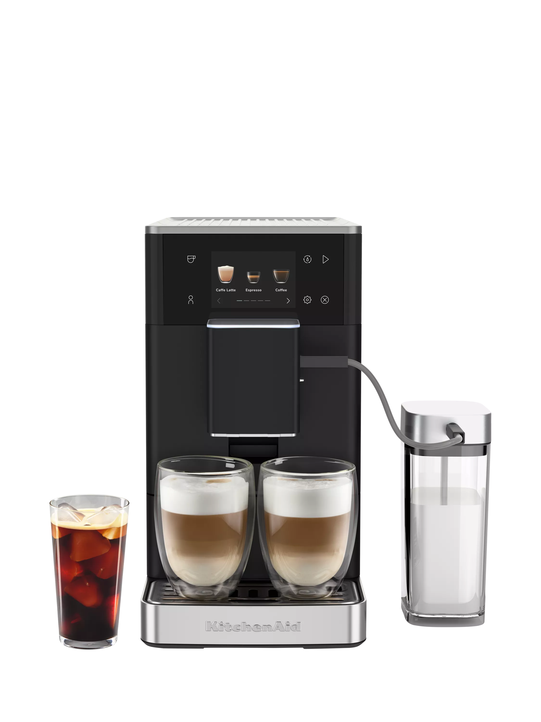 KitchenAid Cold Espresso coffee machine matte black (British brand)