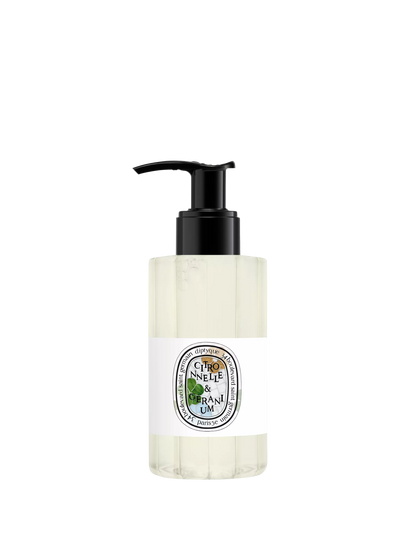 John Lewis Diptyque Limited Edition Citronnelle & Géranium Shower Gel, 200ml- Buy online at McGrocer