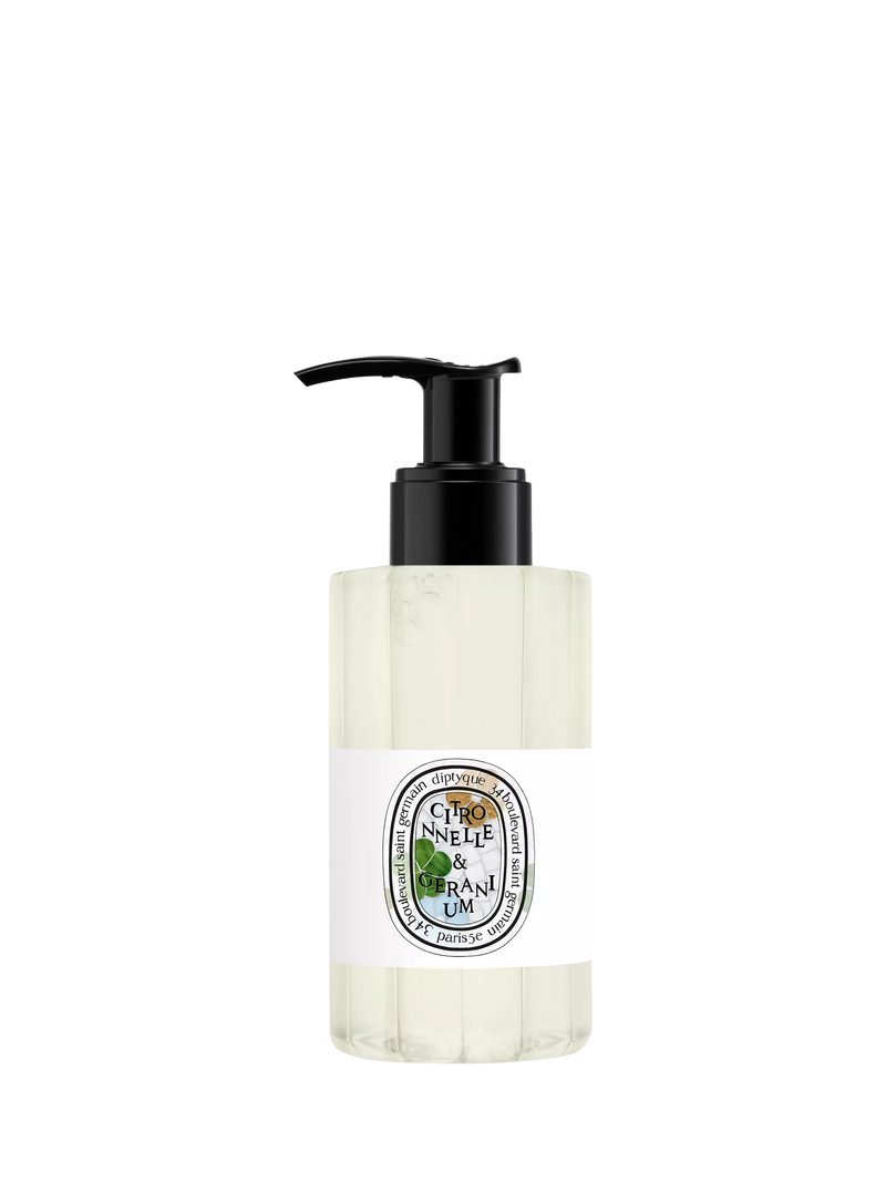 Diptyque limited edition Citronnelle & Géranium shower gel 200ml, UK version