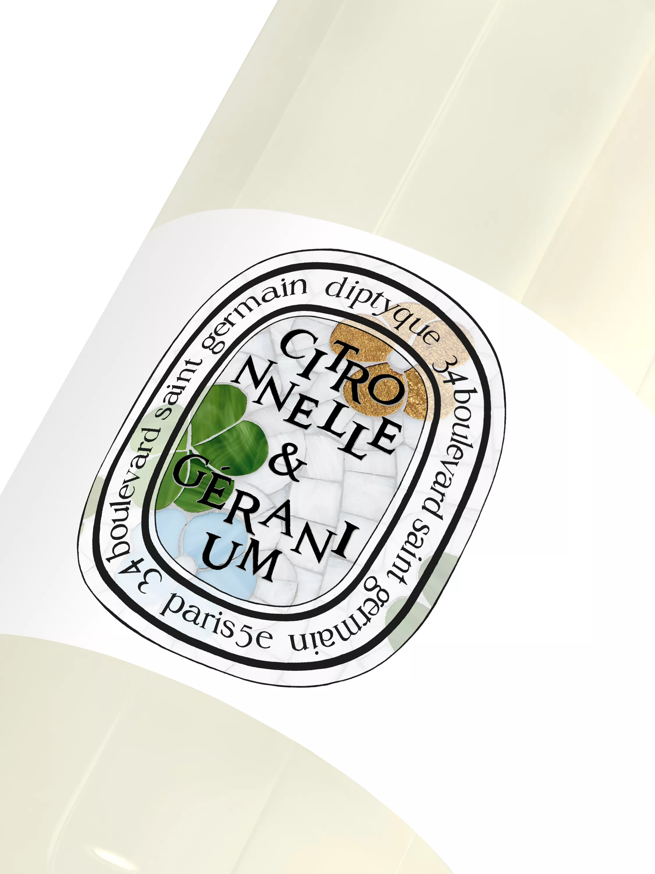 Diptyque limited edition Citronnelle & Géranium shower gel 200ml, UK version