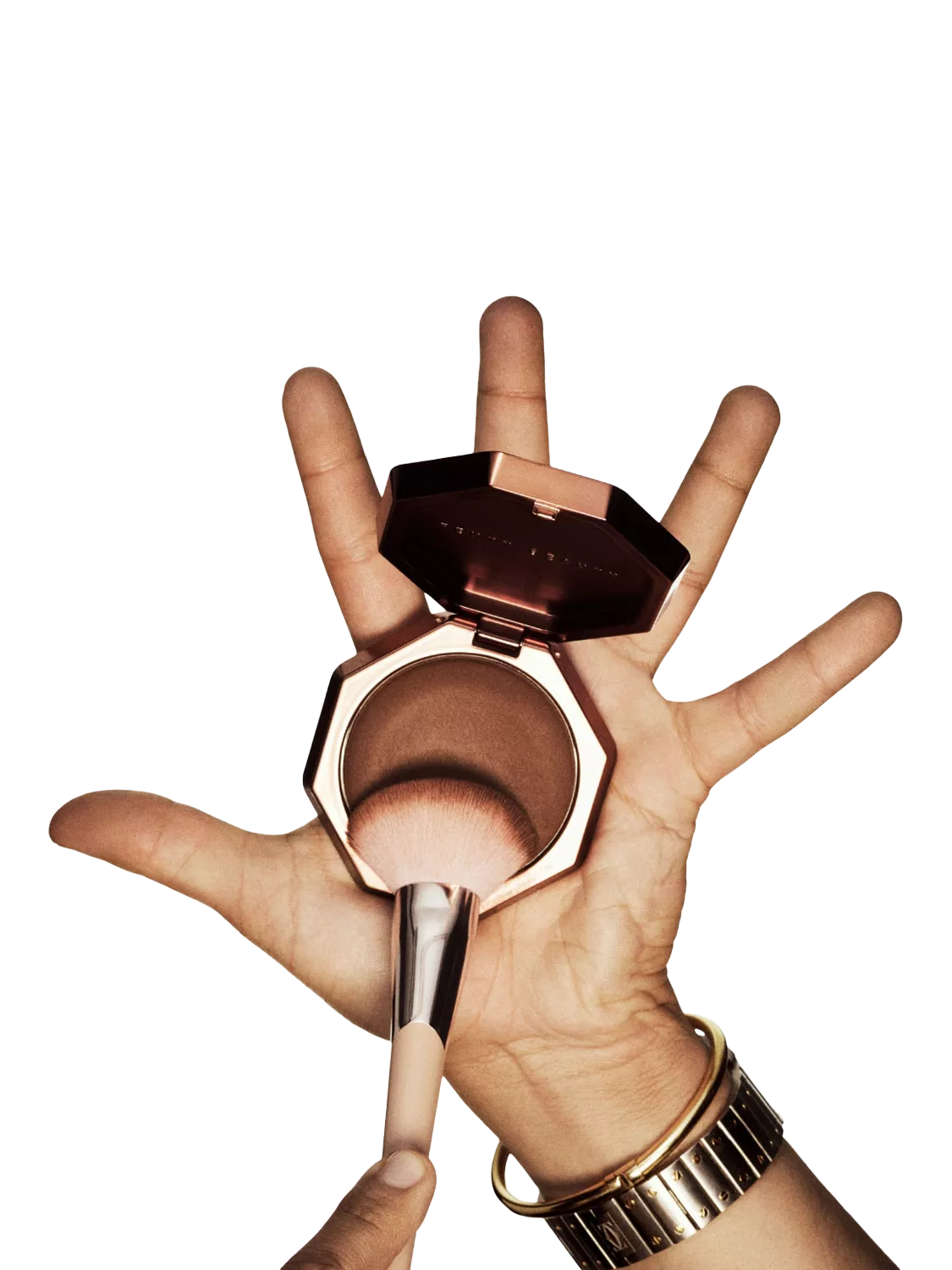 Fenty Beauty Sun Stalk'r Soufflé bronzer brush, imported from the UK