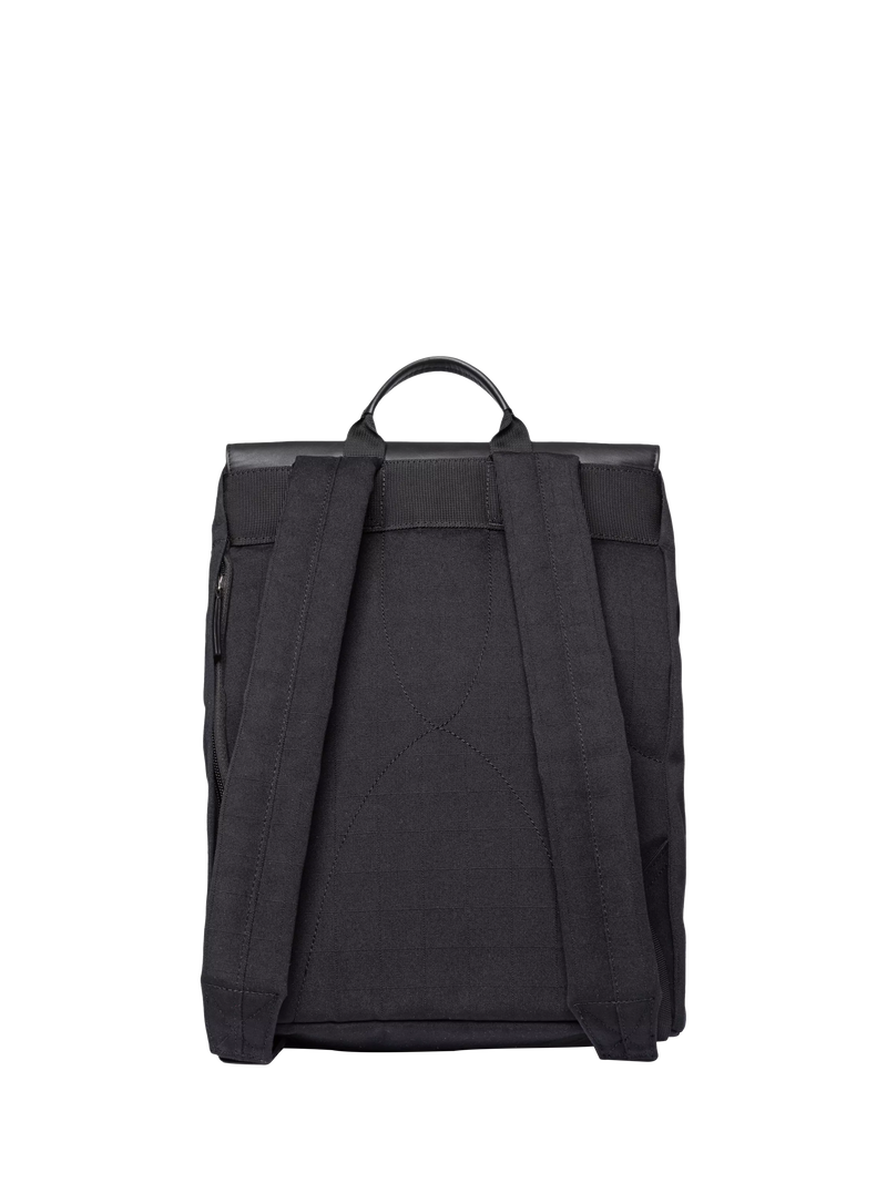 Sandqvist Leather Lid backpack 25L black, UK version