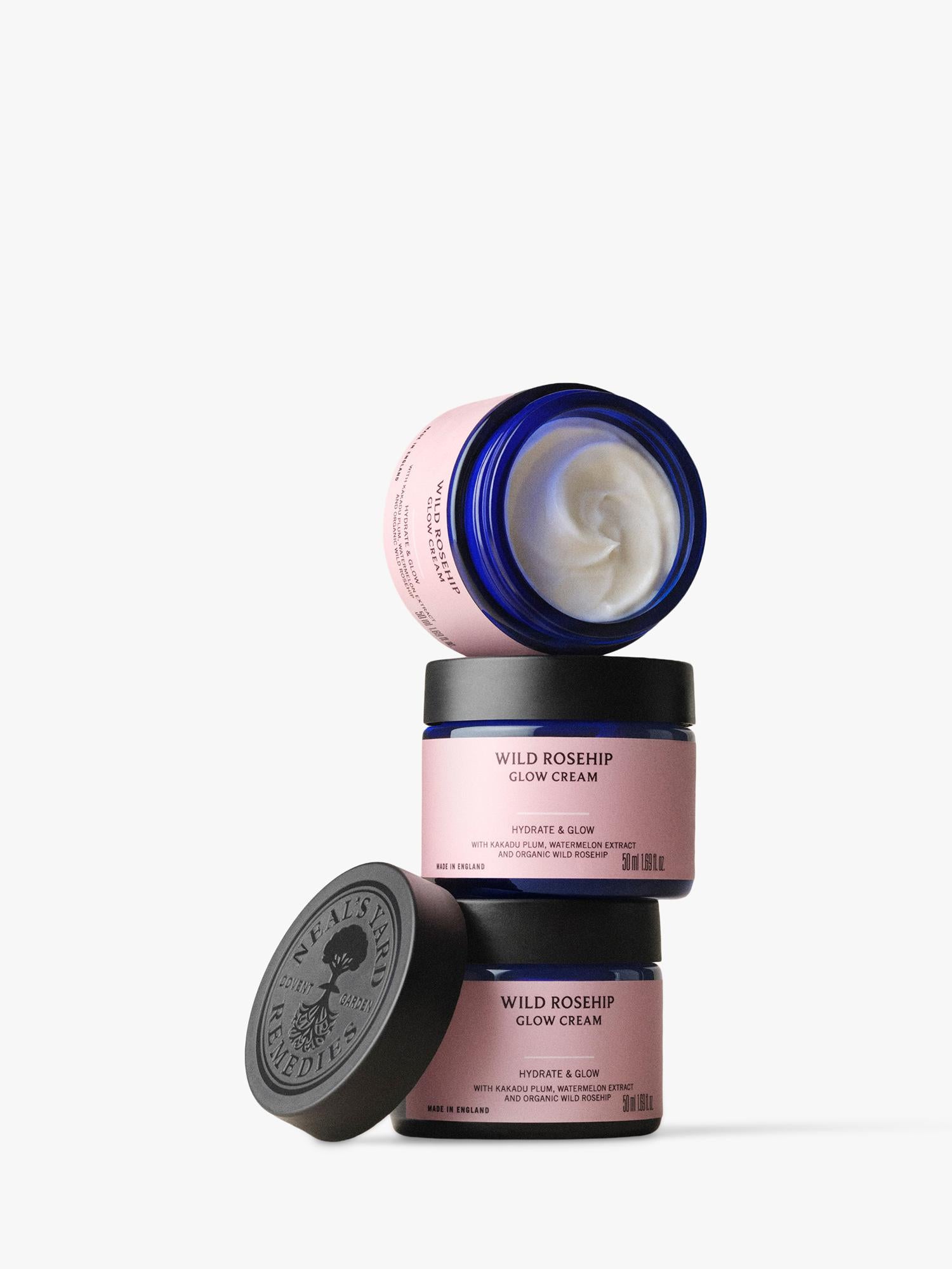 Neal's Yard Remedies Wild Rosehip Glow moisturiser 50ml, imported from the UK