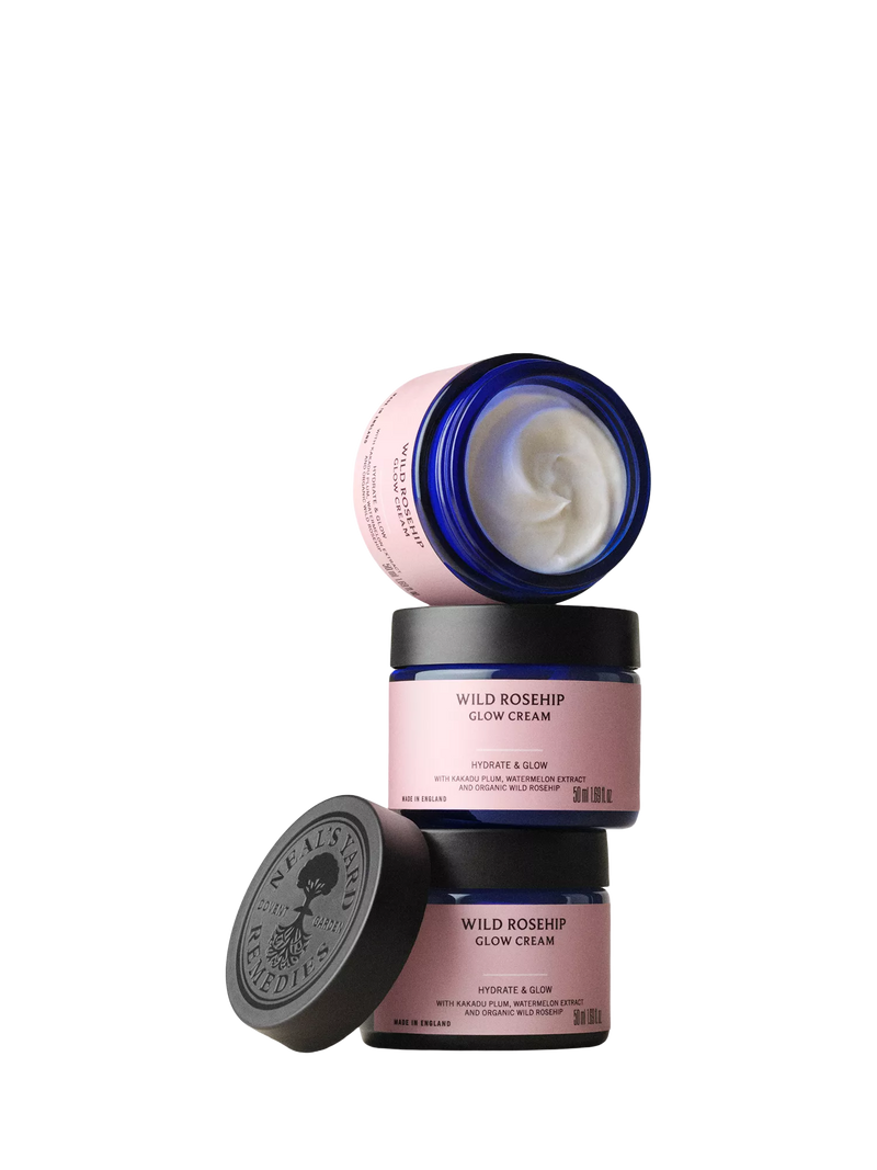 Neal's Yard Remedies Wild Rosehip Glow moisturiser 50ml, imported from the UK