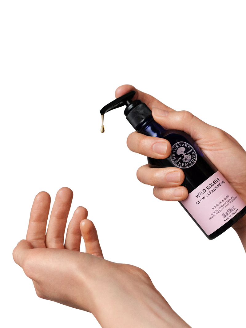Neal's Yard Wild Rosehip Cleansing Oil 100ml, imported from the UK