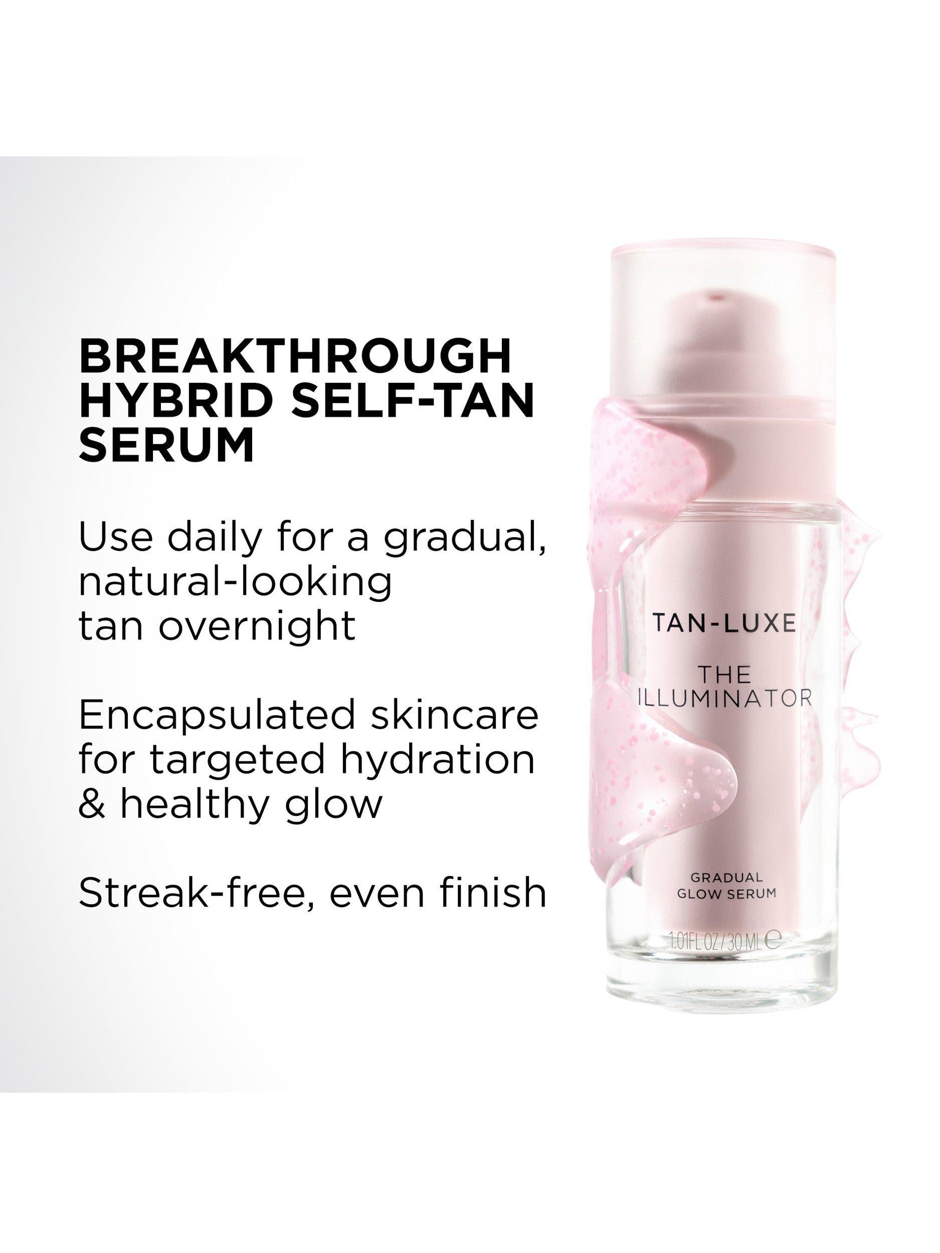 Tan-Luxe Illuminator self-tan serum 30ml, imported from the UK
