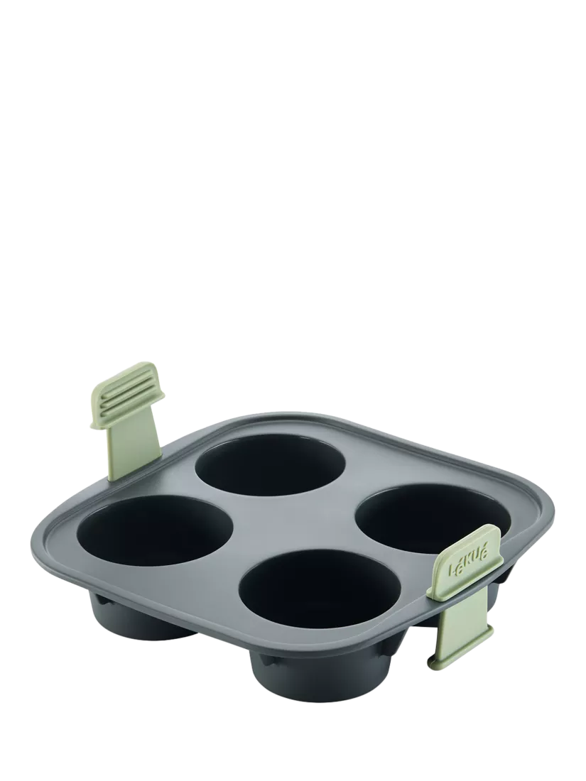 Lékué silicone non-stick muffin mould 4-hole - British product