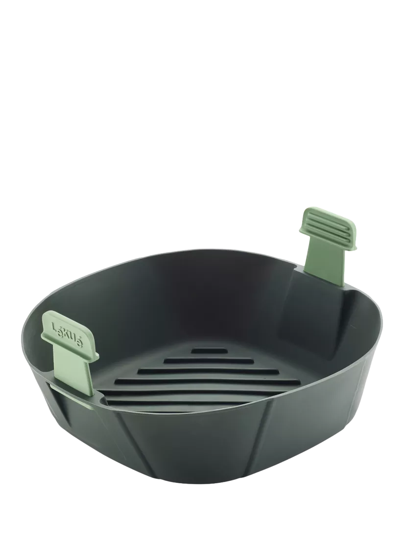 Lékué air fryer basket large square grey - British product