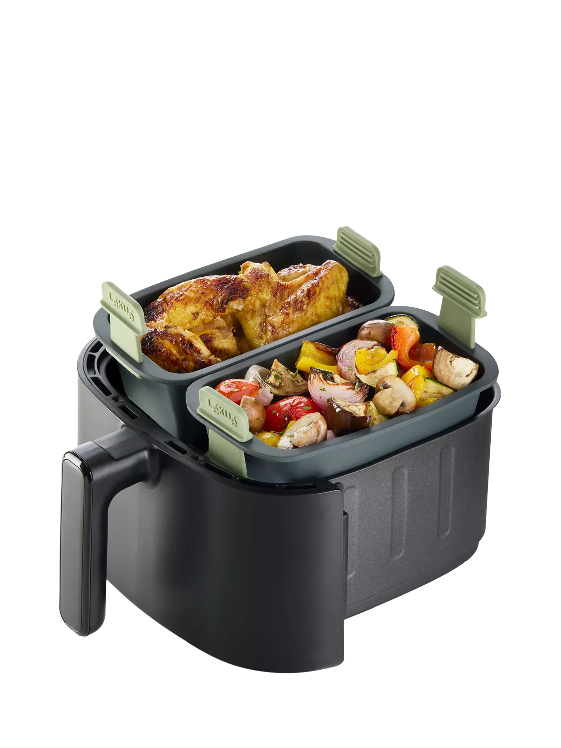 Lékué rectangular air fryer basket grey, UK version