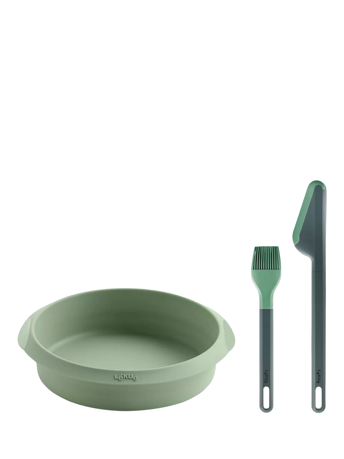 Lékué air fryer silicone set 3 piece green - British product