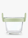 Lékué air fryer glass mini cups set of 4 clear/green (British brand)