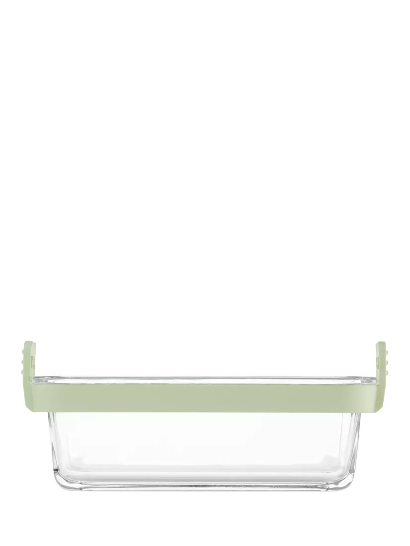 Lékué air fryer glass dish set clear green, imported from the UK