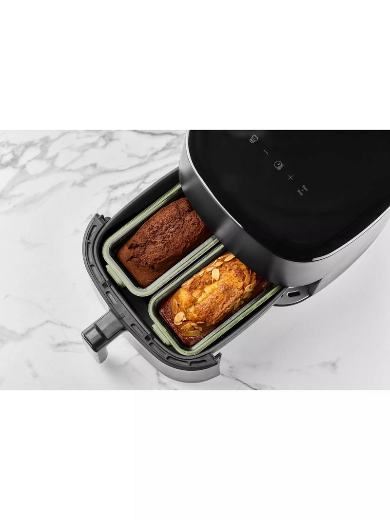 Lékué air fryer glass dish set clear green, imported from the UK