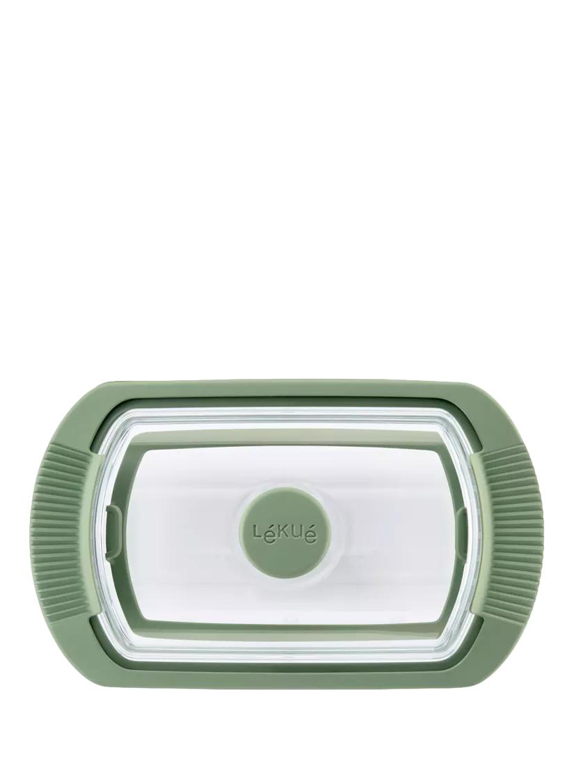 Lékué glass steam cooker with tray and recipe book (British brand)