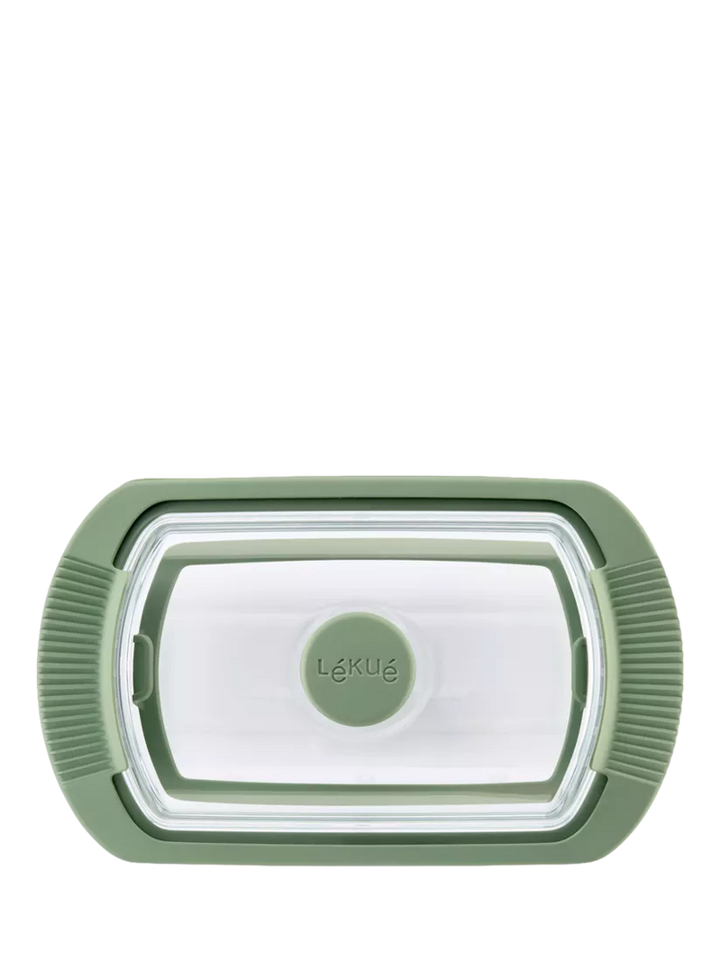 Lékué glass steam cooker with tray and recipe book (British brand)