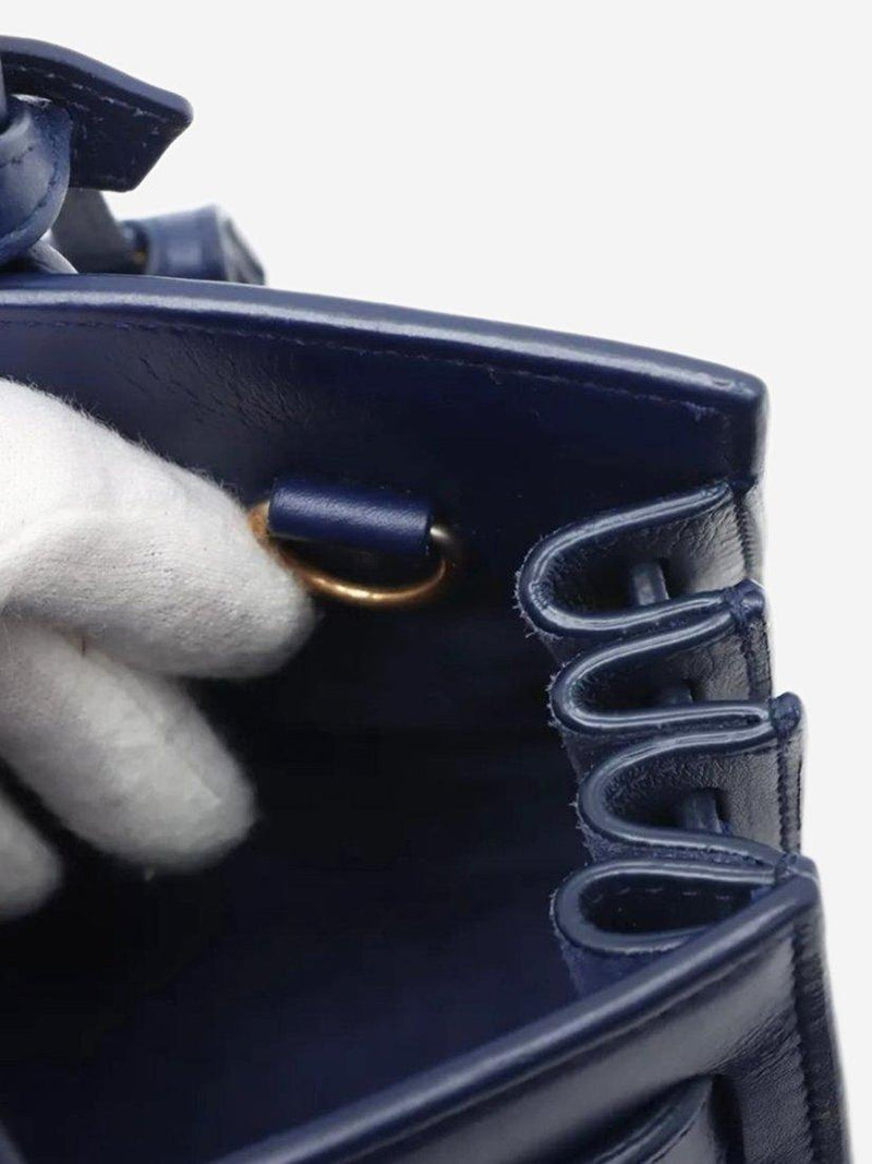 SAINT LAURENT Sac De Jour blue bag, imported from the UK