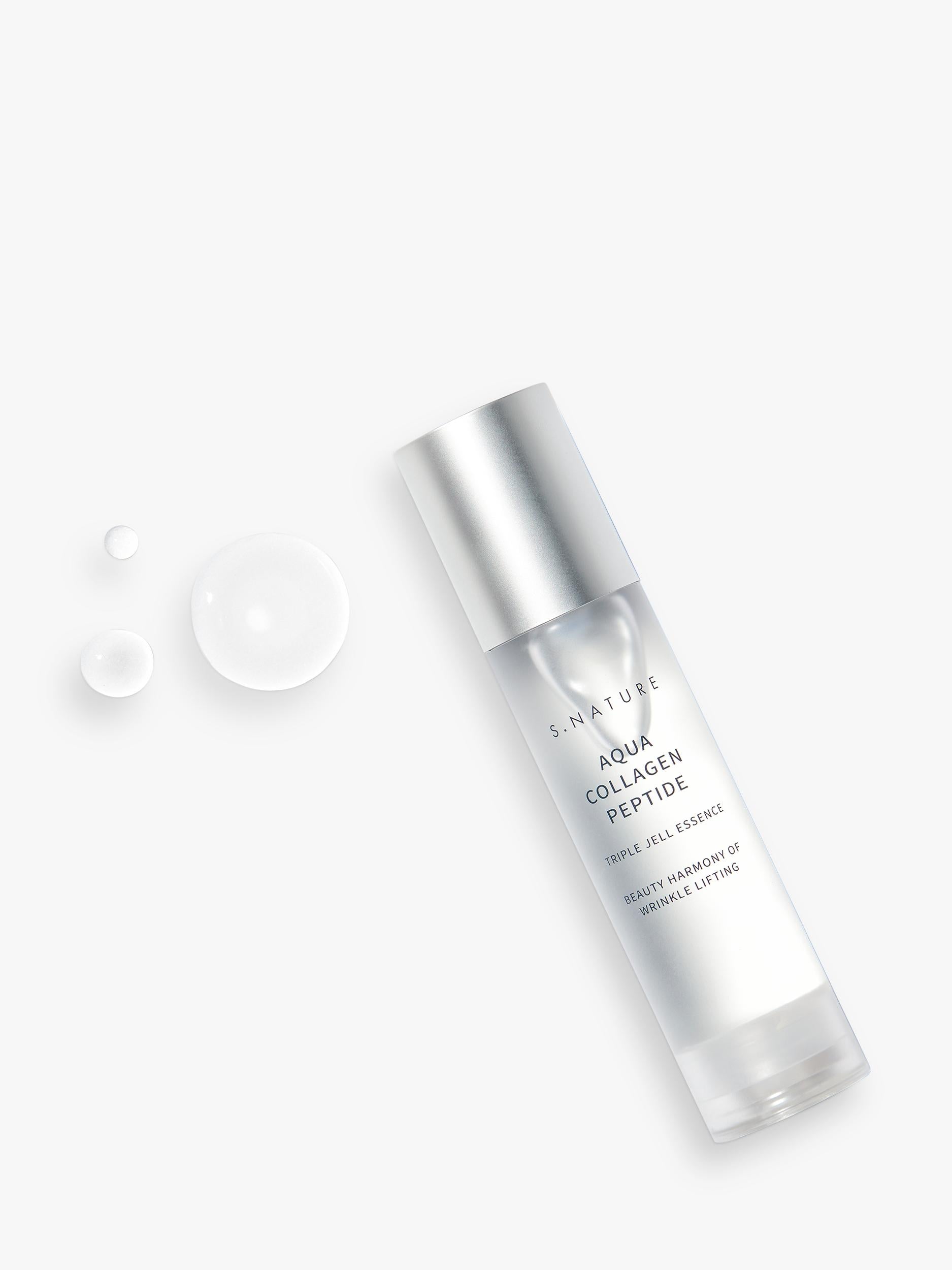 S.NATURE Aqua Collagen Peptide Triple Gel Essence 50ml, imported from the UK