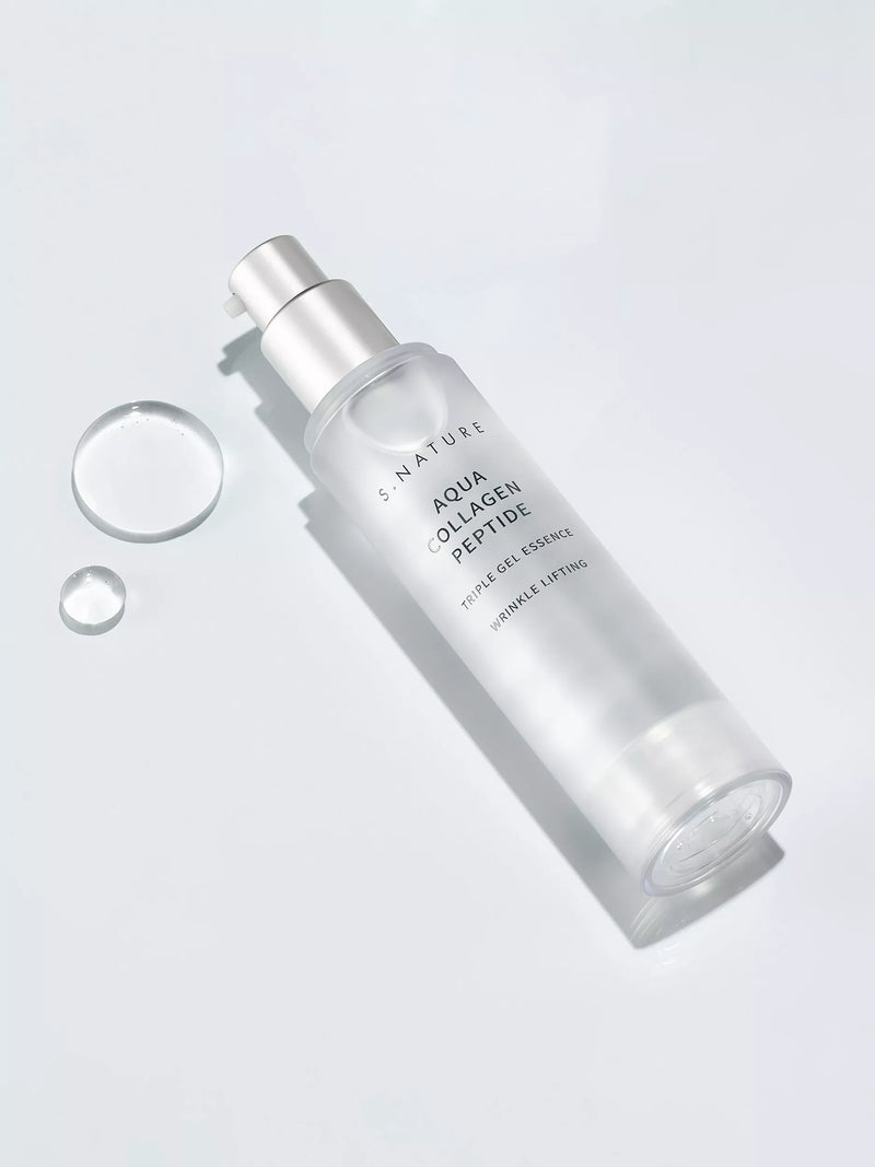 S.NATURE Aqua Collagen Peptide Triple Gel Essence 50ml, imported from the UK