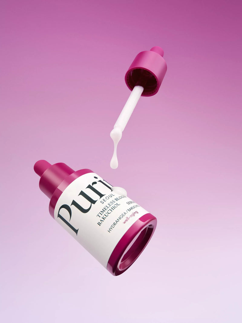 Purito Bakuchiol Timeless Bloom Serum 30ml, imported from the UK