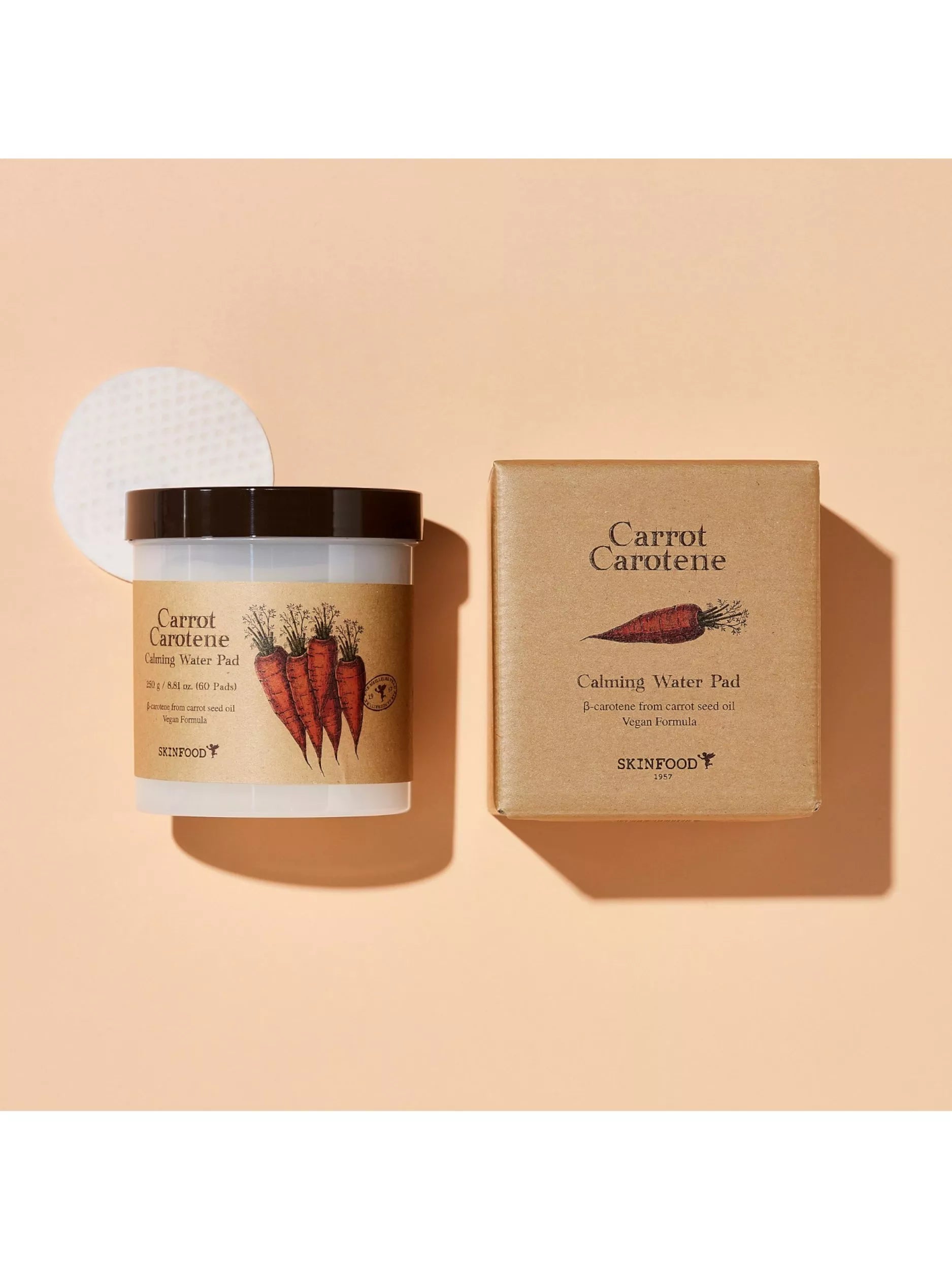 Skinfood Carrot Carotene pads 60, imported from the UK