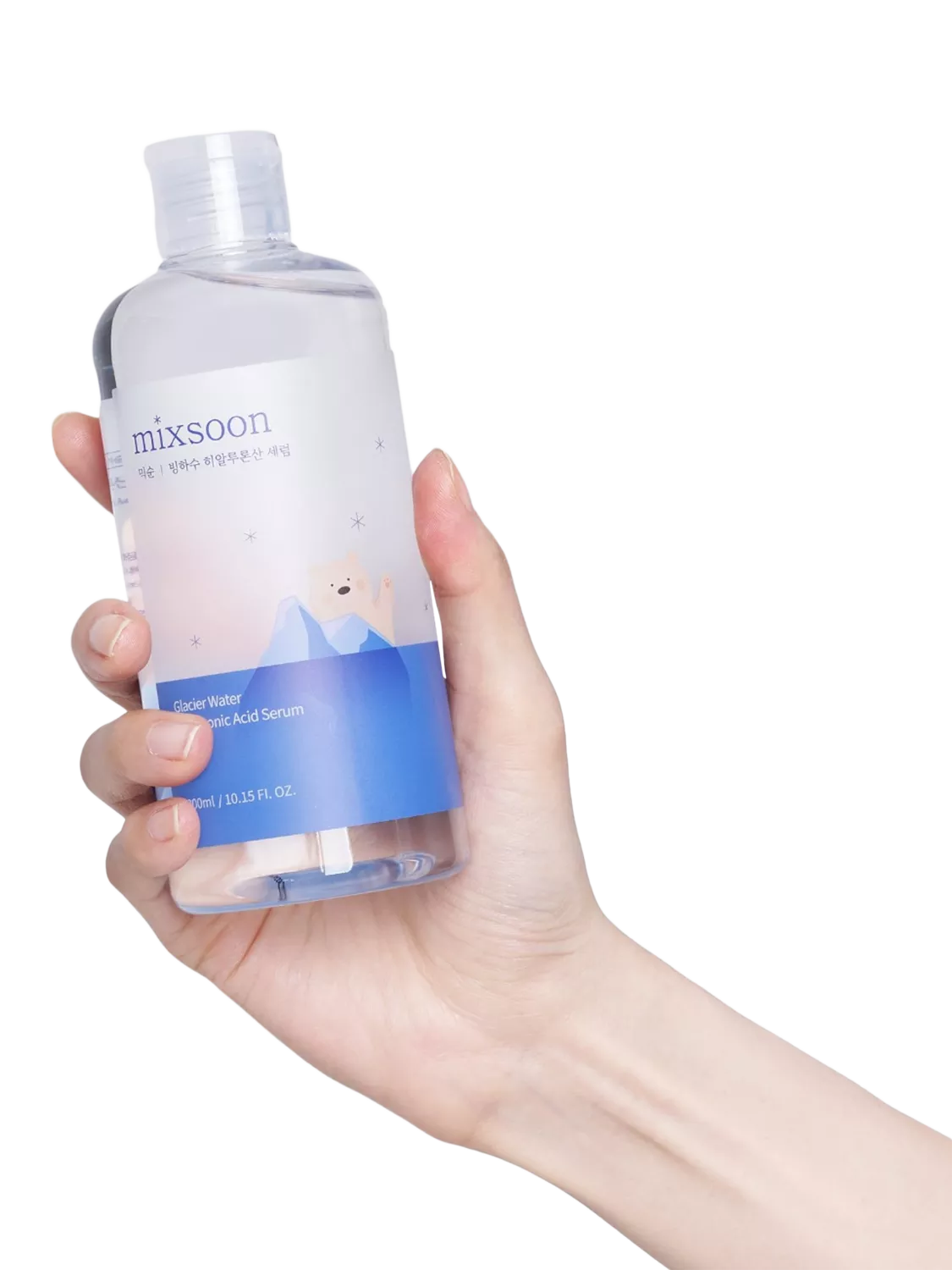 mixsoon glacier water hyaluronic serum 300ml, imported from the UK