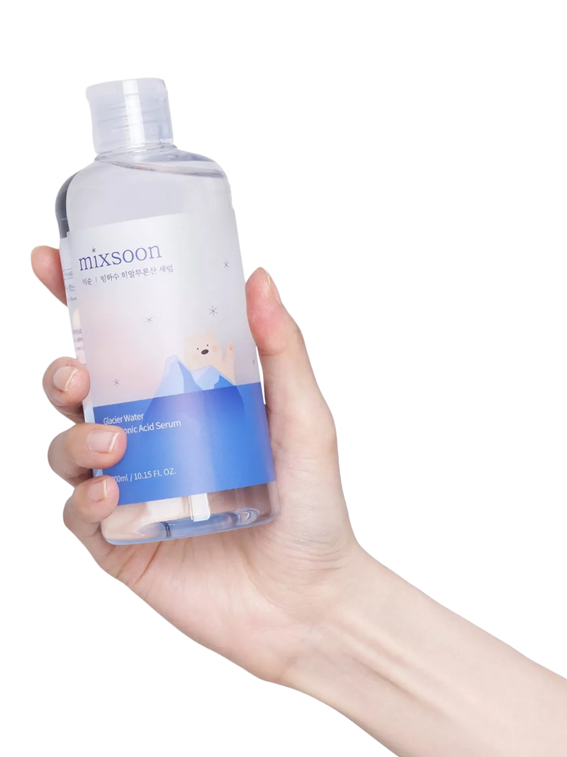 mixsoon glacier water hyaluronic serum 300ml, imported from the UK