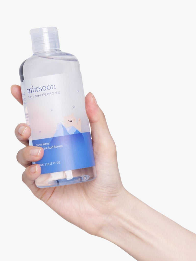 mixsoon glacier water hyaluronic serum 300ml, imported from the UK