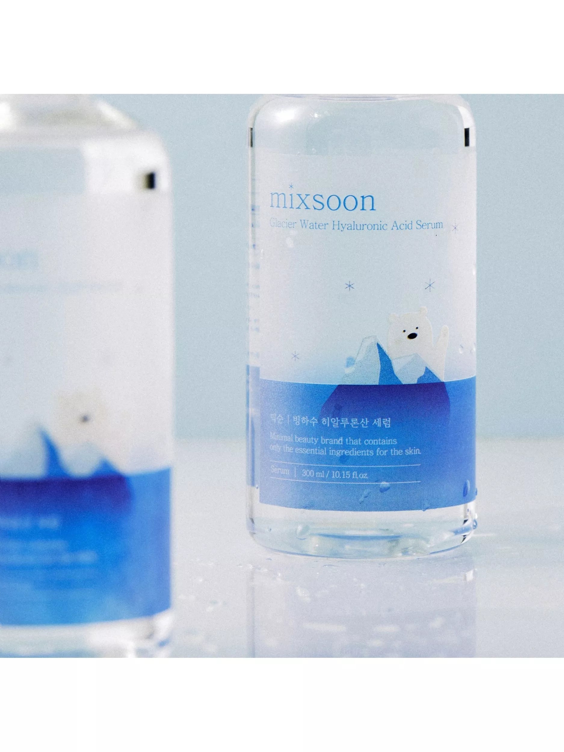 mixsoon glacier water hyaluronic serum 300ml, imported from the UK