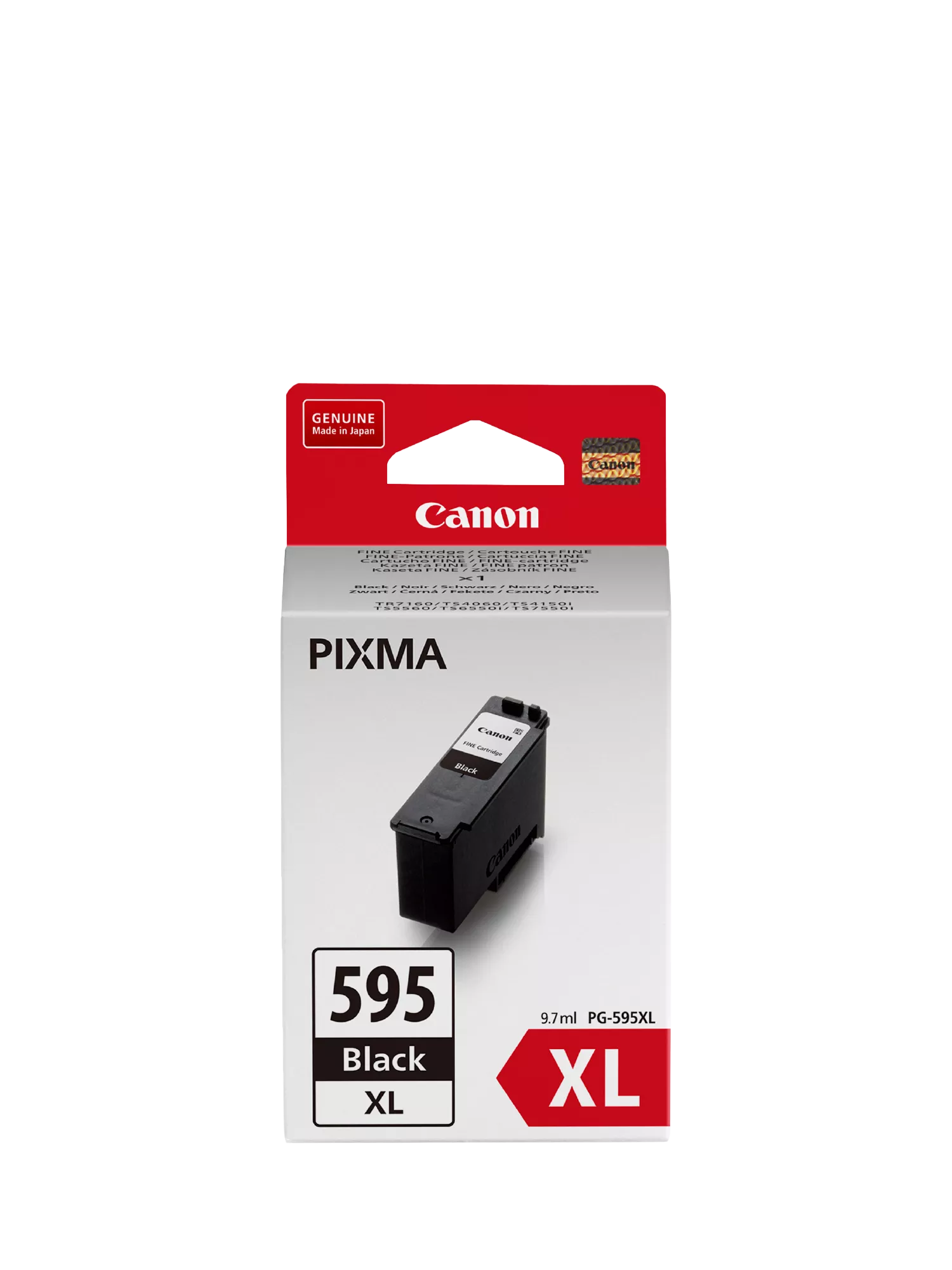 Canon PG-595XL black ink cartridge (British brand)