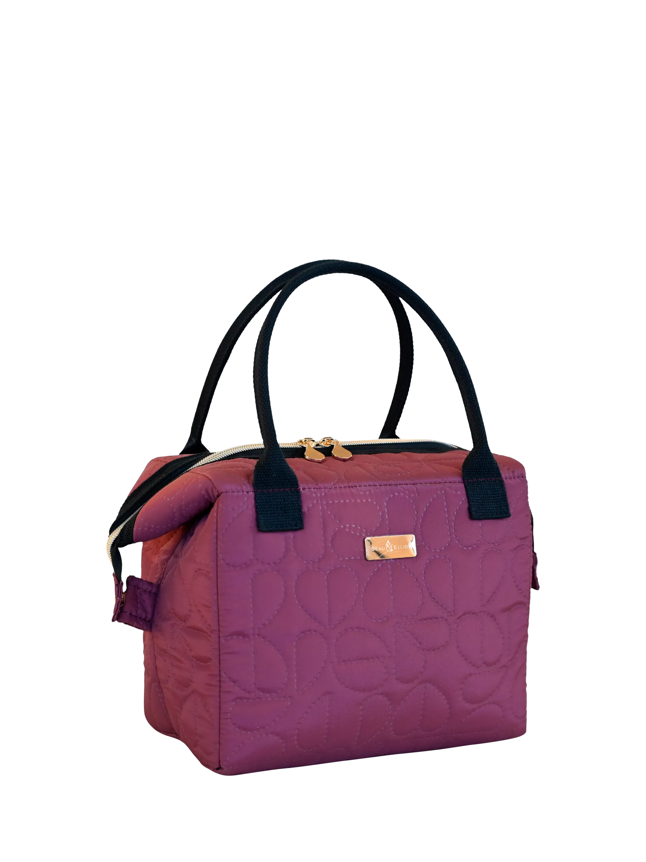 Beau & Elliot Oxford quilted convertible lunch bag 7L mulberry, UK version