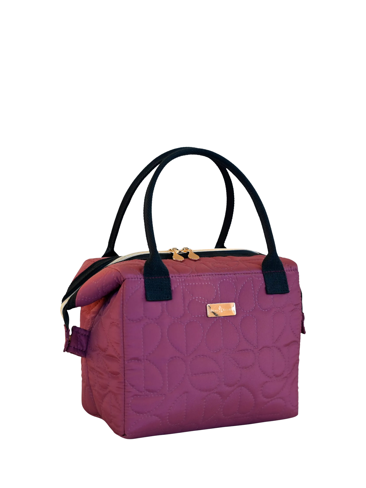 Beau & Elliot Oxford quilted convertible lunch bag 7L mulberry, UK version
