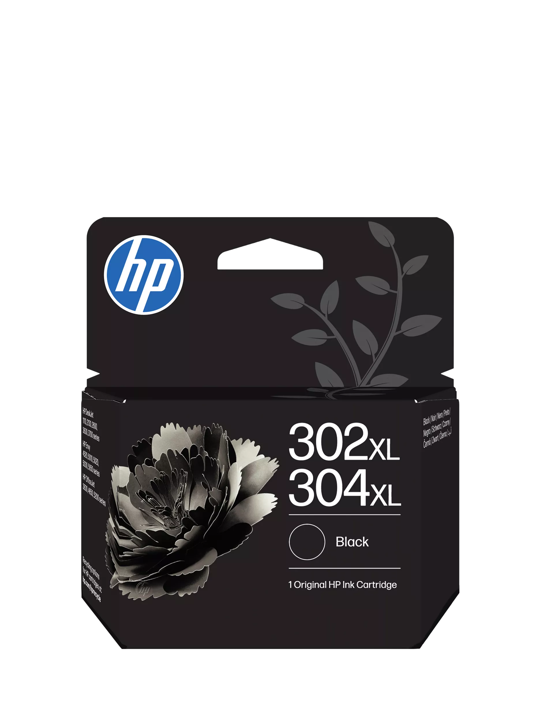 HP 302/304XL black ink cartridge, imported from the UK