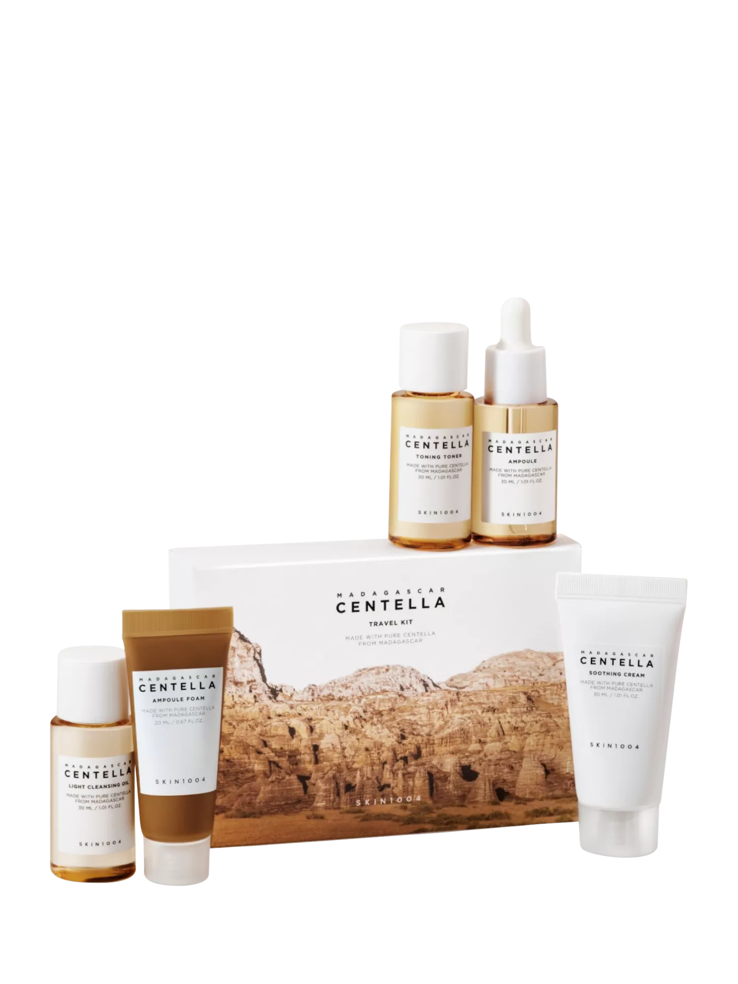SKIN1004 Centella travel skincare gift set 5-piece, UK version