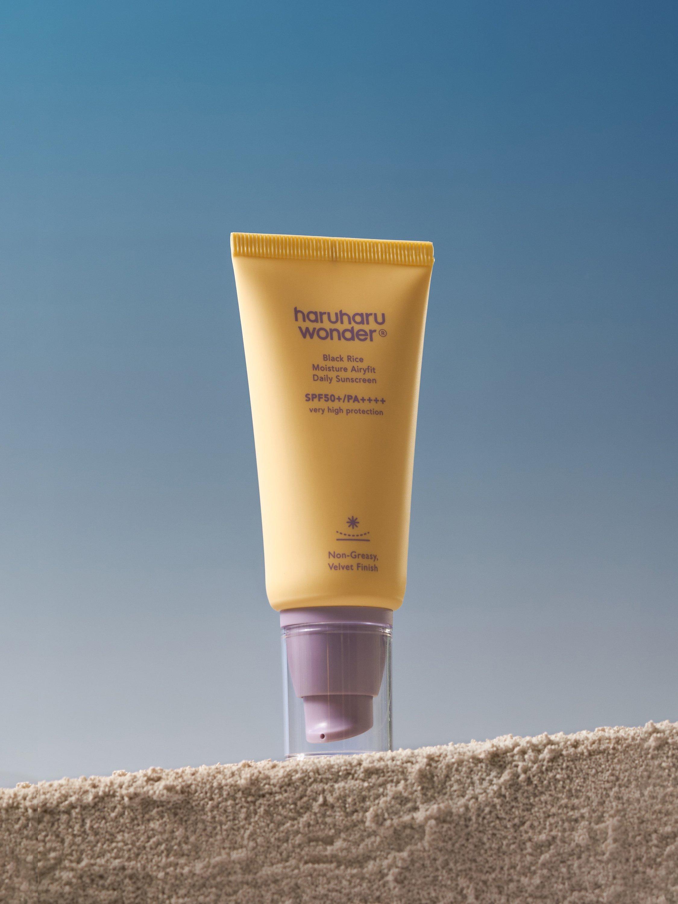 haruharu wonder Black Rice Moisture Airyfit Daily Sunscreen SPF 50+ 50ml, imported from the UK