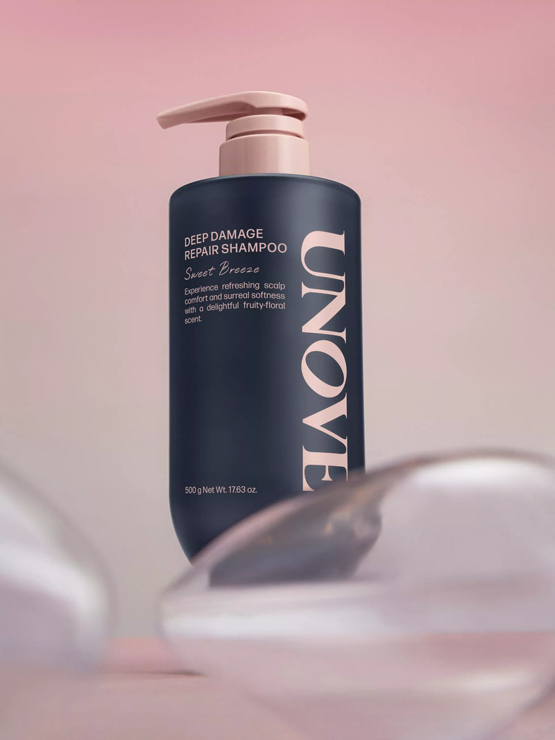 UNOVE Deep Damage Repair Shampoo Sweet Breeze 500ml, imported from the UK