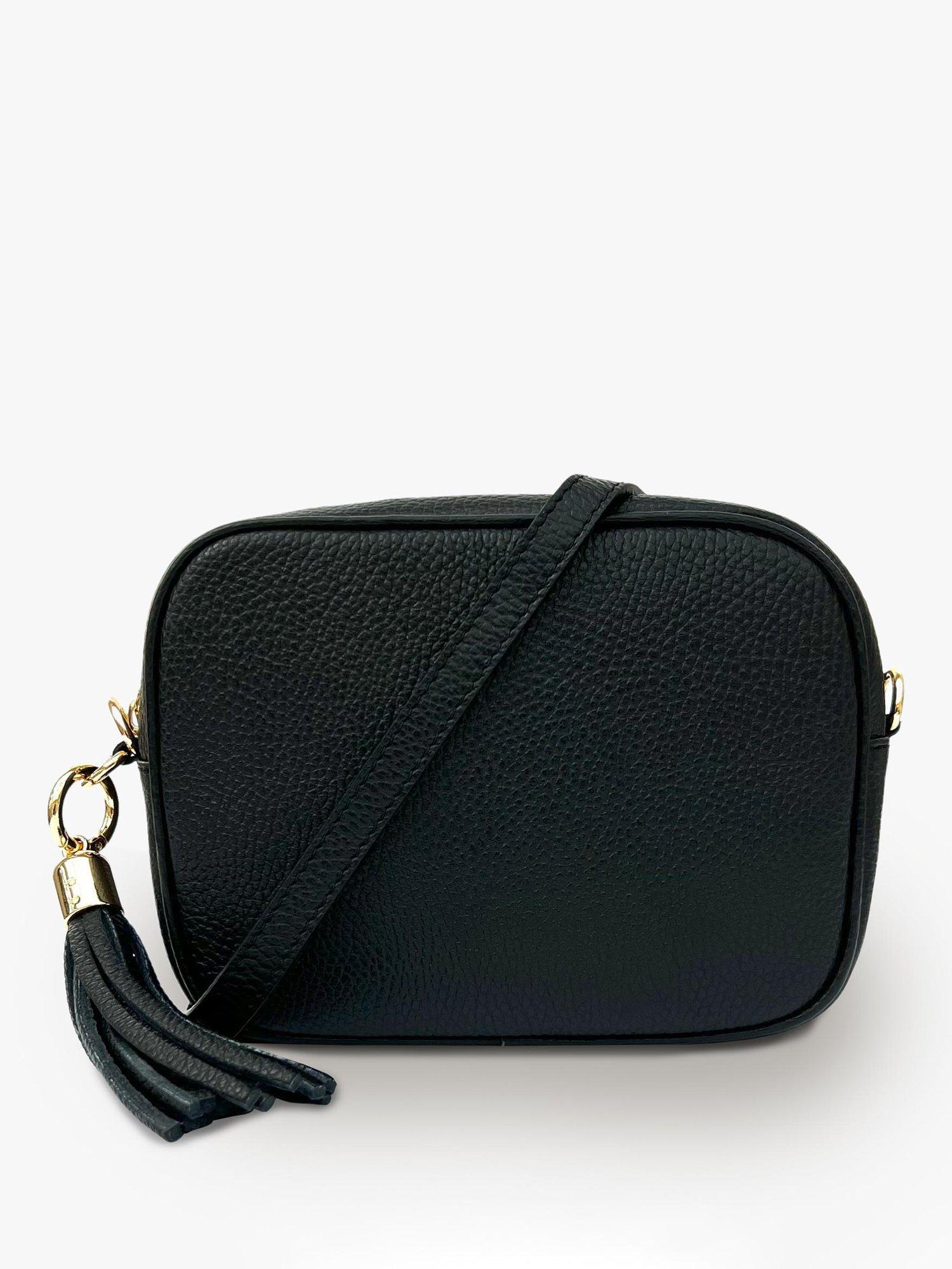 Apatchy London tassel leather crossbody bag (British brand)