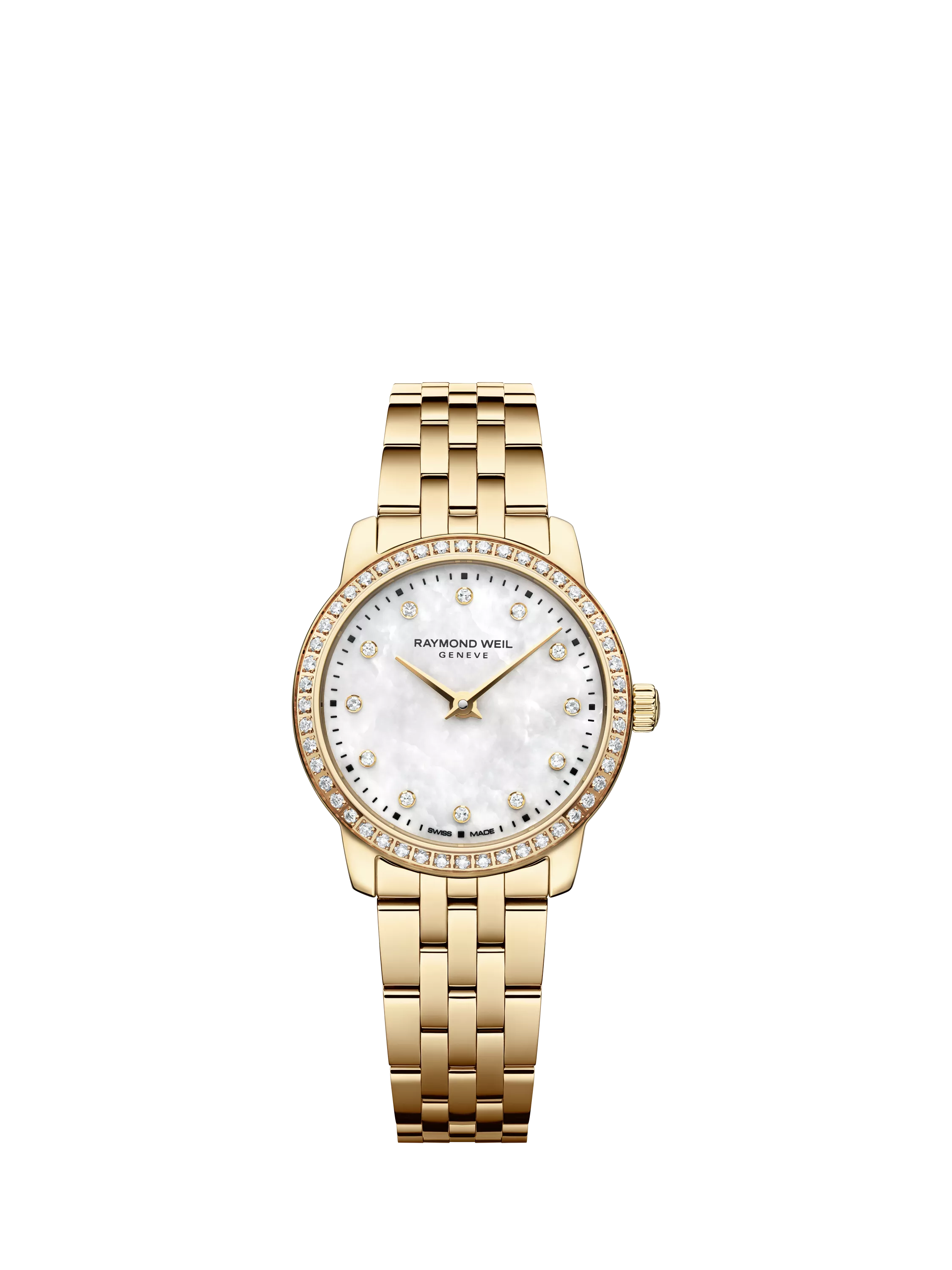 Raymond Weil Toccata women's watch mother of pearl gold stainless steel - British product