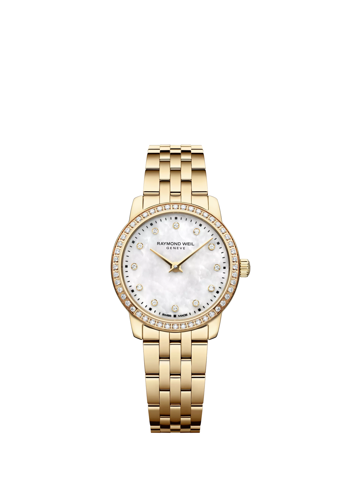 Raymond Weil Toccata women's watch mother of pearl gold stainless steel - British product