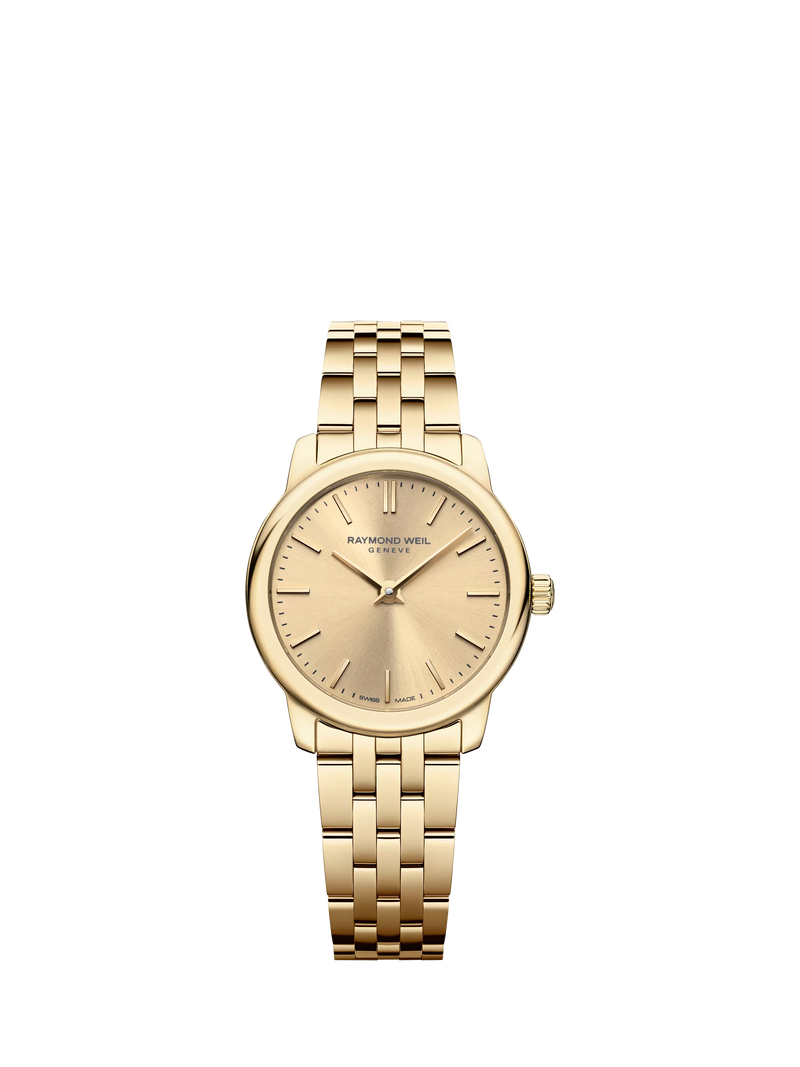 Raymond Weil Toccata watch 24mm gold dial bracelet, UK version